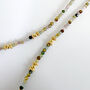 Multi Tourmaline Hammered Drop Necklace, thumbnail 5 of 7