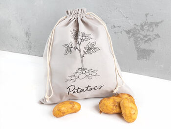 Linen Potatoes Storage Bag, 2 of 2