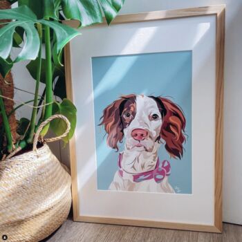 Personalised Pet Dog Portrait Print, 6 of 10