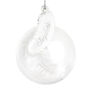 Personalised White Feather Glass Bauble, thumbnail 2 of 3