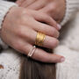 Multi Band 18k Gold Plated Vermeil Ring, thumbnail 4 of 6