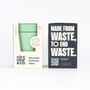 Circular And Co Travel Mug Made From Recycled Stainless Steel 8oz Seaglass Green, thumbnail 2 of 8
