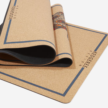 The Luxe Peacock Cork Yoga Mat, 4 of 8