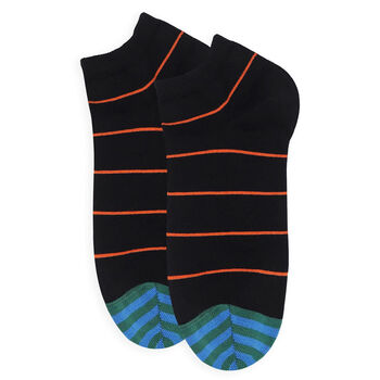 Thin Stripe And Crosslet Men's Trainer Socks Bundle, 5 of 7