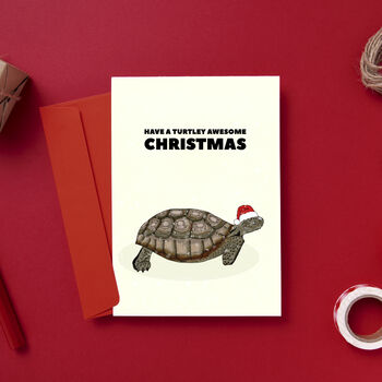 Turtle Christmas Card, 2 of 2