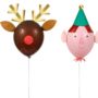 Christmas Balloons With Wands, thumbnail 2 of 3