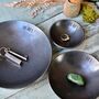 11th Anniversary Gift Set Of Three Pressed Steel Bowls, thumbnail 1 of 9