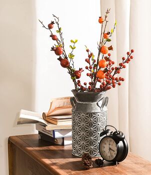 Vintage Galvanized Metal Can Vase, 4 of 9