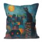 Twilight Over Rooftops Hand Made Poly Linen Cushions, thumbnail 6 of 7