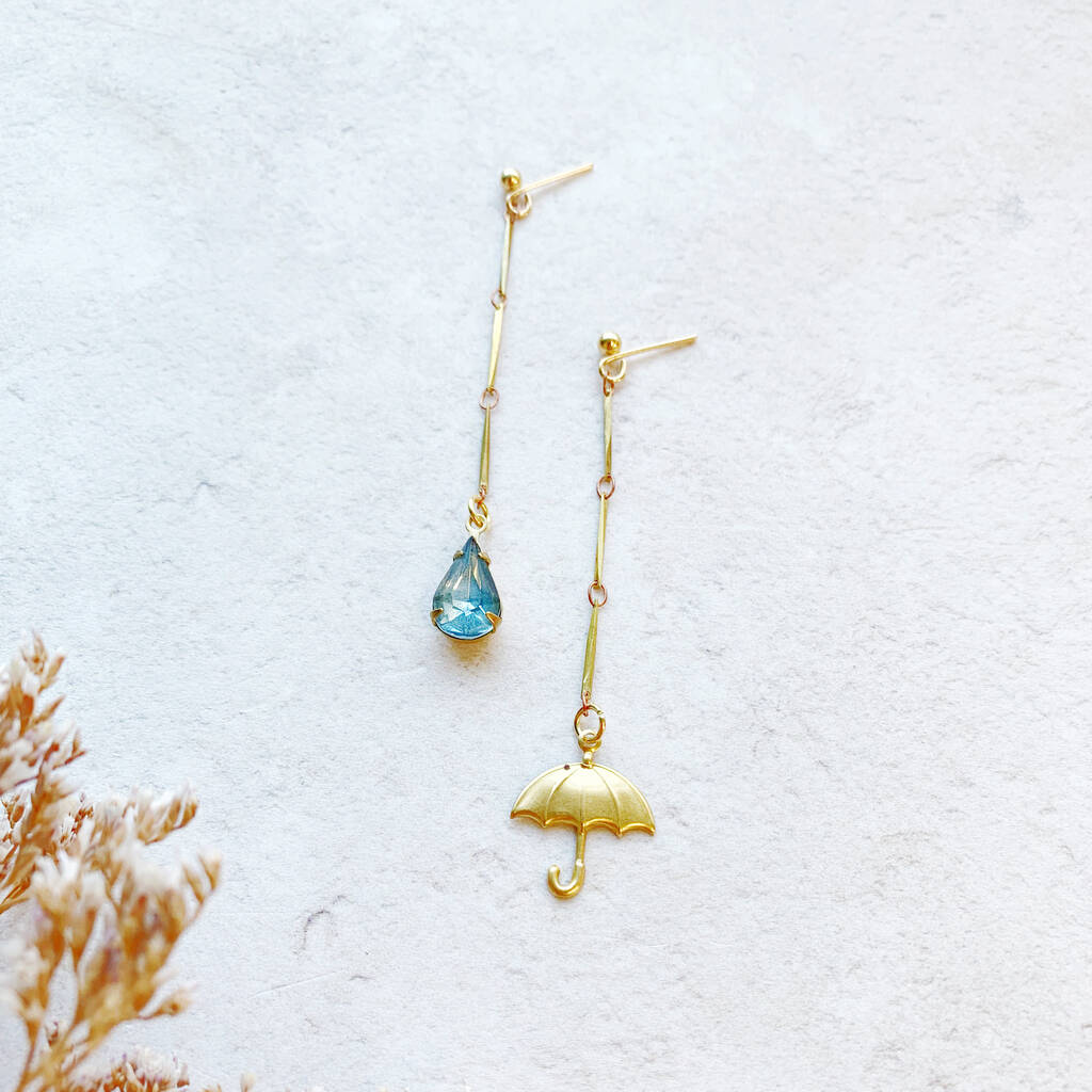 umbrella earrings by eclectic eccentricity