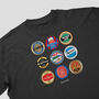 Crystal Palace Football Beer Mats Oversized T Shirt, thumbnail 6 of 10