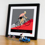 Personalised Cycling Print, King Of The Mountains, thumbnail 7 of 9