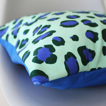 Leopard Print Velvet Cushion, 7 of 11