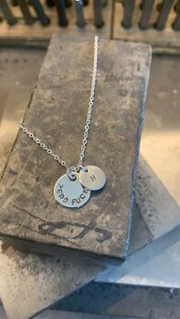 Zero Fucks Given Personalised Letter Necklace In Box, 4 of 4