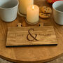 Personalised Wooden Jigsaw Coasters Set Of Two Anniversary Couples Gift, thumbnail 2 of 4
