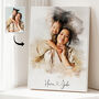 Christmas Gift – Personalised Watercolour Family Portrait From Your Photo, thumbnail 5 of 9