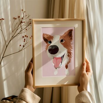 Border Collie Art Print | Pet Portrait, 4 of 12