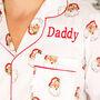 Men's Personalised Christmas Santa Print Pyjamas, thumbnail 6 of 7