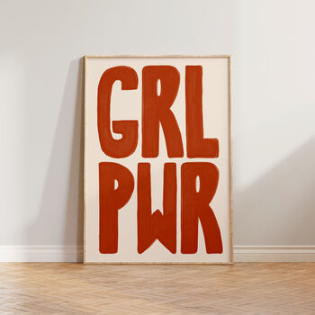 Girl Power Nursery Wall Art Print, 6 of 10