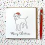 Personalised Dog Christmas Card, thumbnail 1 of 11