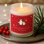 Personalised Gingerbread Scented Christmas Candle | Penguin Mum Gift, thumbnail 1 of 2