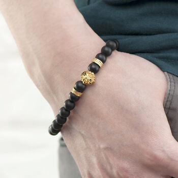 Personalised Men's Golden Lion Bracelet, 2 of 8