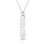 Vertical Custom Name Plate Pendant Charm, thumbnail 6 of 8