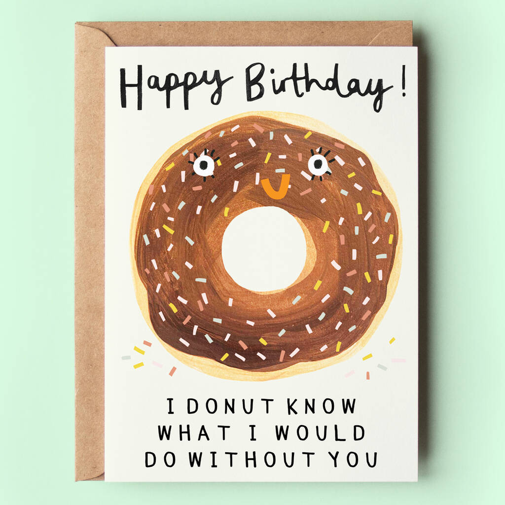 Donut Birthday Card By Darcie Olley