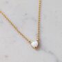 Tiny Opal Love Heart Necklace, thumbnail 4 of 7