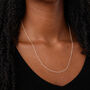 Sterling Silver Light Trace Chain Necklace – 16in To 24in, thumbnail 1 of 9