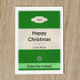 Personalised Christmas Card For Her Or Him Book Cover, thumbnail 2 of 9