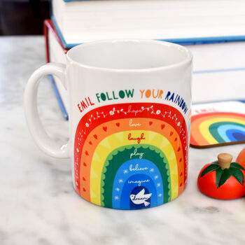 Personalised Rainbow Placemat And Mug Gift Set, 7 of 12