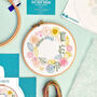 Spring Wreath Floral Embroidery Kit, thumbnail 4 of 9
