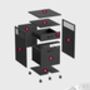 Filing Cabinet On Wheels With Two Lockable Drawers, thumbnail 8 of 12