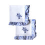 Blue Frill Bespoke Monogram Napkins | Set Two, thumbnail 3 of 3