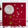 Butterflies And Chrysanthemum Flower Retirement Card, thumbnail 1 of 7