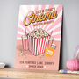 Personalised Family Movie Night Metal Sign, thumbnail 1 of 5