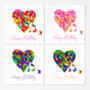 Soft Pink Birthday Heart Butterfly Card, thumbnail 2 of 12