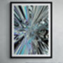 Abstract Blue Print, Marble Wall Art, thumbnail 5 of 11