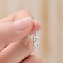Otter Drop Hook Earrings In Sterling Silver, thumbnail 1 of 11