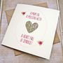 'Mum In A Million' Glitter Heart Birthday Card, thumbnail 2 of 7