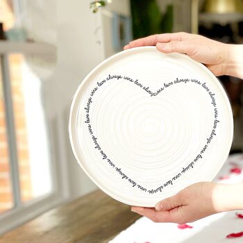 Love Heart Personalised Platter, 2 of 3