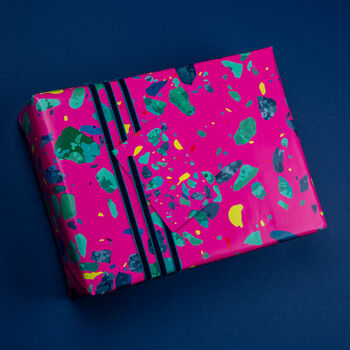 Pink Terrazzo Wrapping Paper, 7 of 9