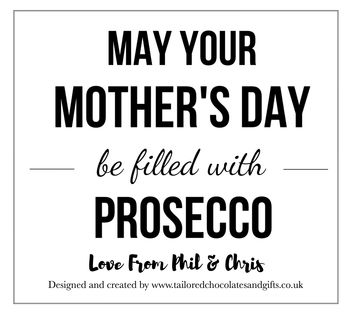 Personalised Mother's Day Filled With Prosecco Label, 3 of 3