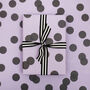 Luxury Polka Dot Wrapping Paper, Purple, thumbnail 1 of 6