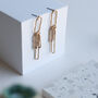 Hammered Links Drop Earrings, thumbnail 5 of 8