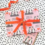 Anniversary Wrapping Paper | Love | Penguin Gift Wrap, thumbnail 4 of 6