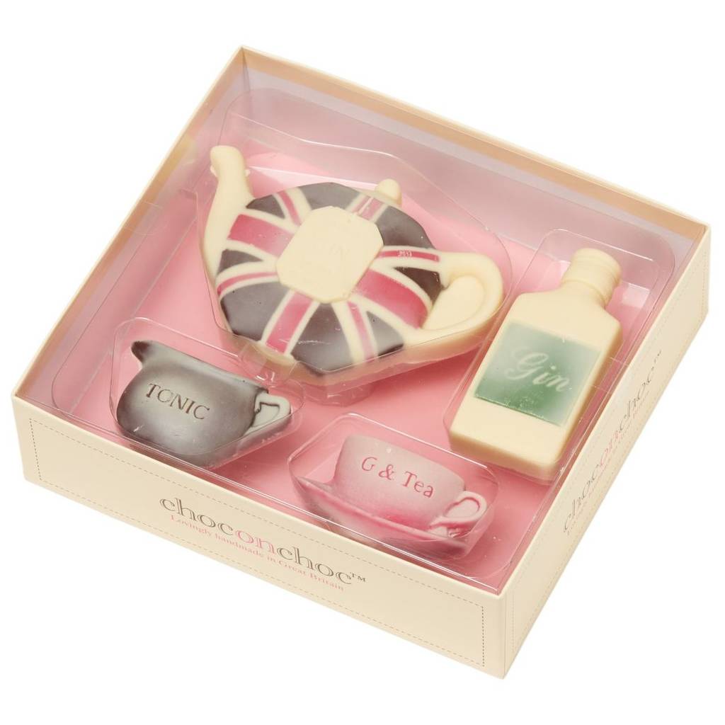There's Gin In My Teapot Chocolate Tea Party Set By Choc on Choc