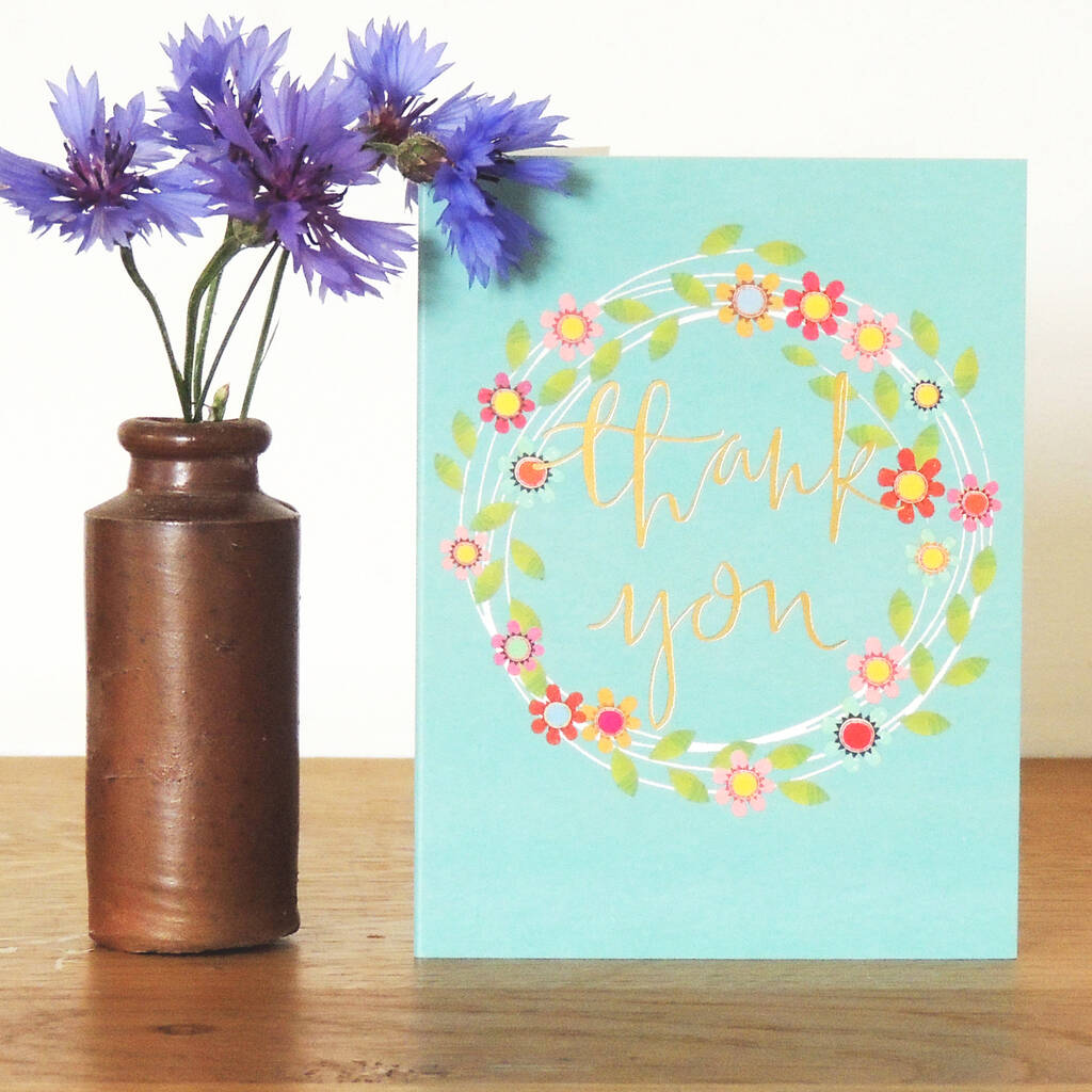 Thank You Mini Greetings Card By Kali Stileman Publishing ...