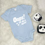 Oops We Did It Again! 2nd Baby Announcement Babygrow, thumbnail 5 of 8